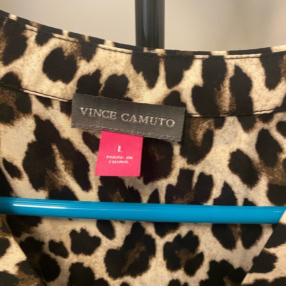Vince camuto Leopard Print Sleeveless Top - Picture 4 of 6